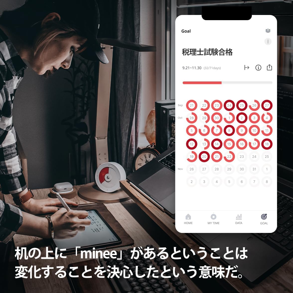 Amazon.co.jp: minee 4 [正規品] 不規則な時間も自動で可視化する